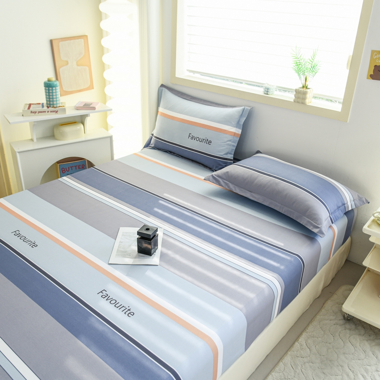 91家纺网 家纺一手货源 找家纺 缘舒家纺 2026新款全棉纯棉印花单床笠床笠单件 序章