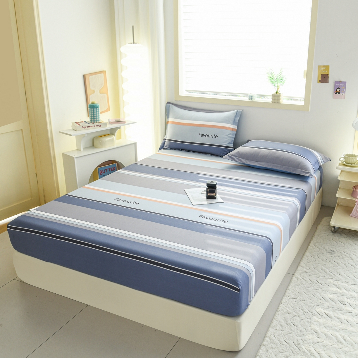 91家纺网 家纺一手货源 找家纺 缘舒家纺 2026新款全棉纯棉印花单床笠床笠单件 序章