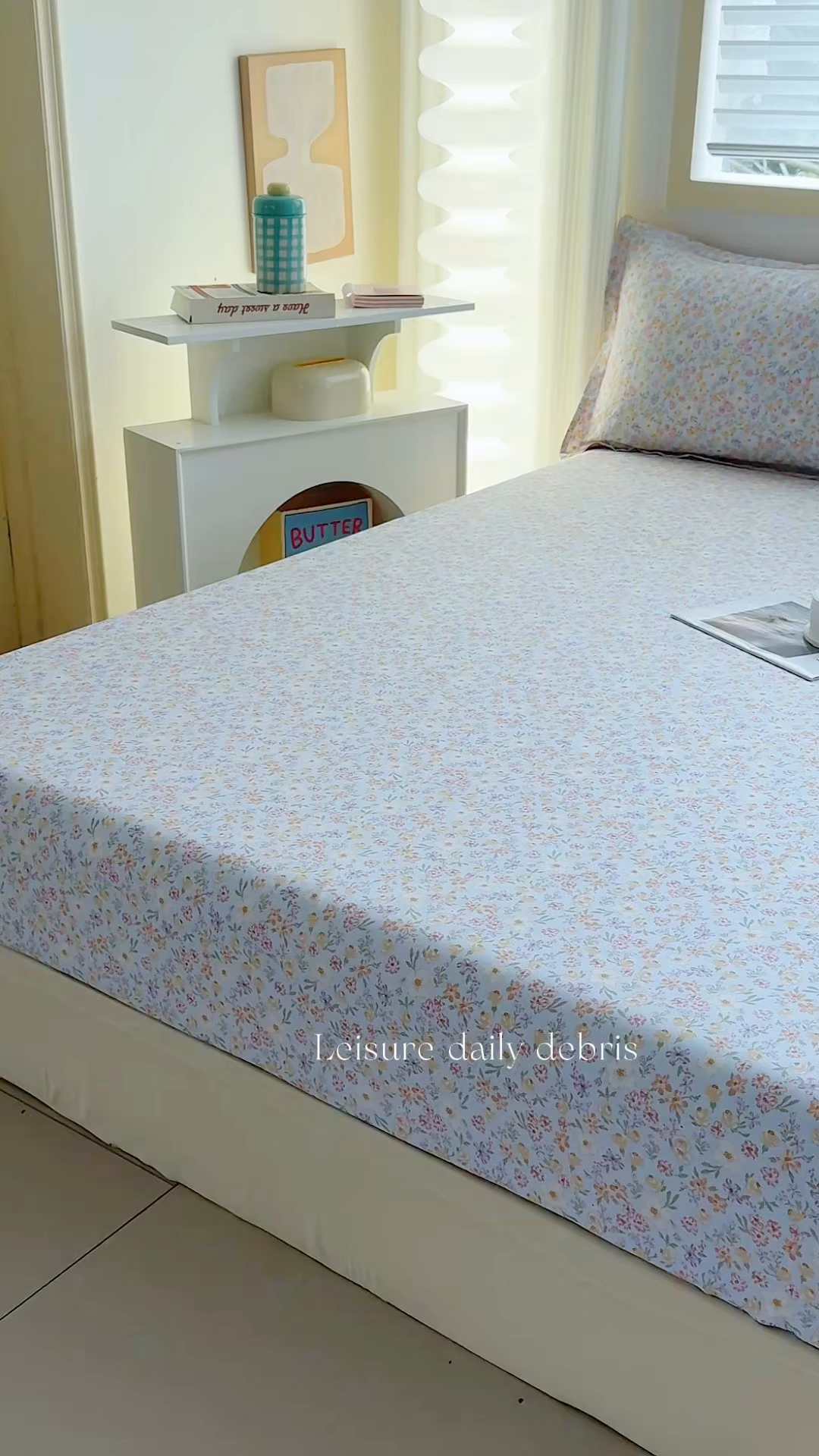 91家纺网 家纺一手货源 找家纺 缘舒家纺 2026新款全棉纯棉印花单床笠床笠单件 樱芝