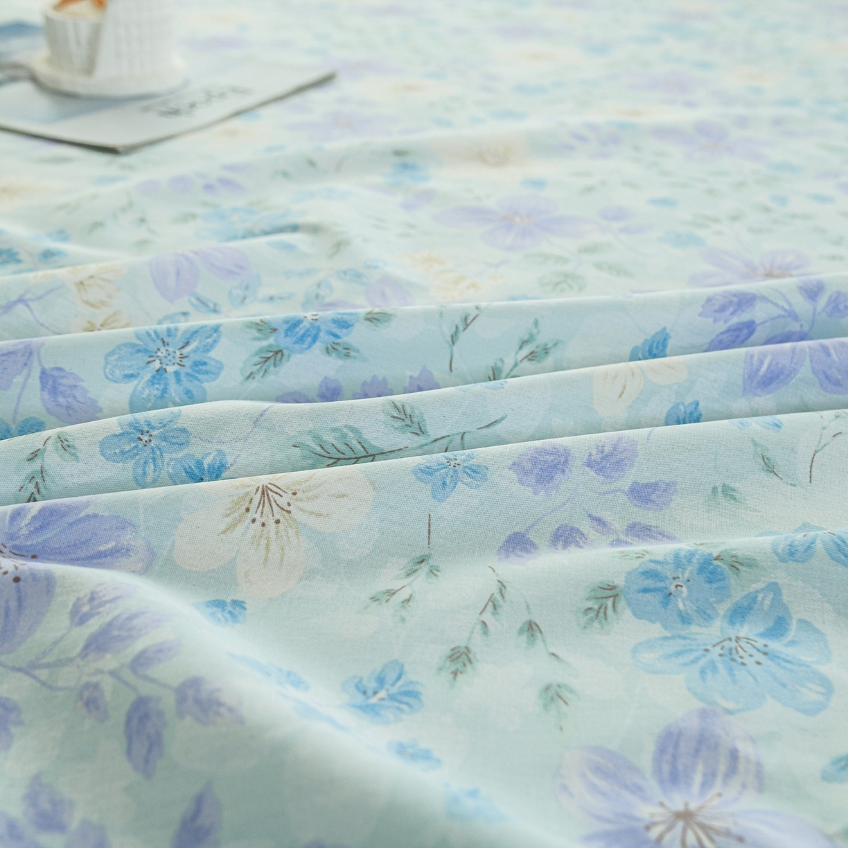 91家纺网 家纺一手货源 找家纺 缘舒家纺 2026新款全棉纯棉印花单床笠床笠单件 月泱