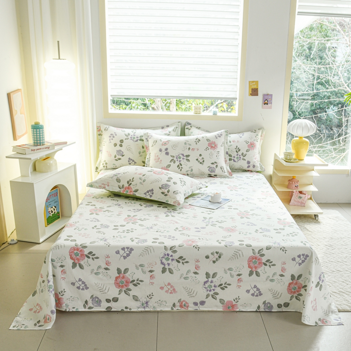 91家纺网 家纺一手货源 找家纺 （总）缘舒家纺 2026新款全棉纯棉印花单床单床单单件