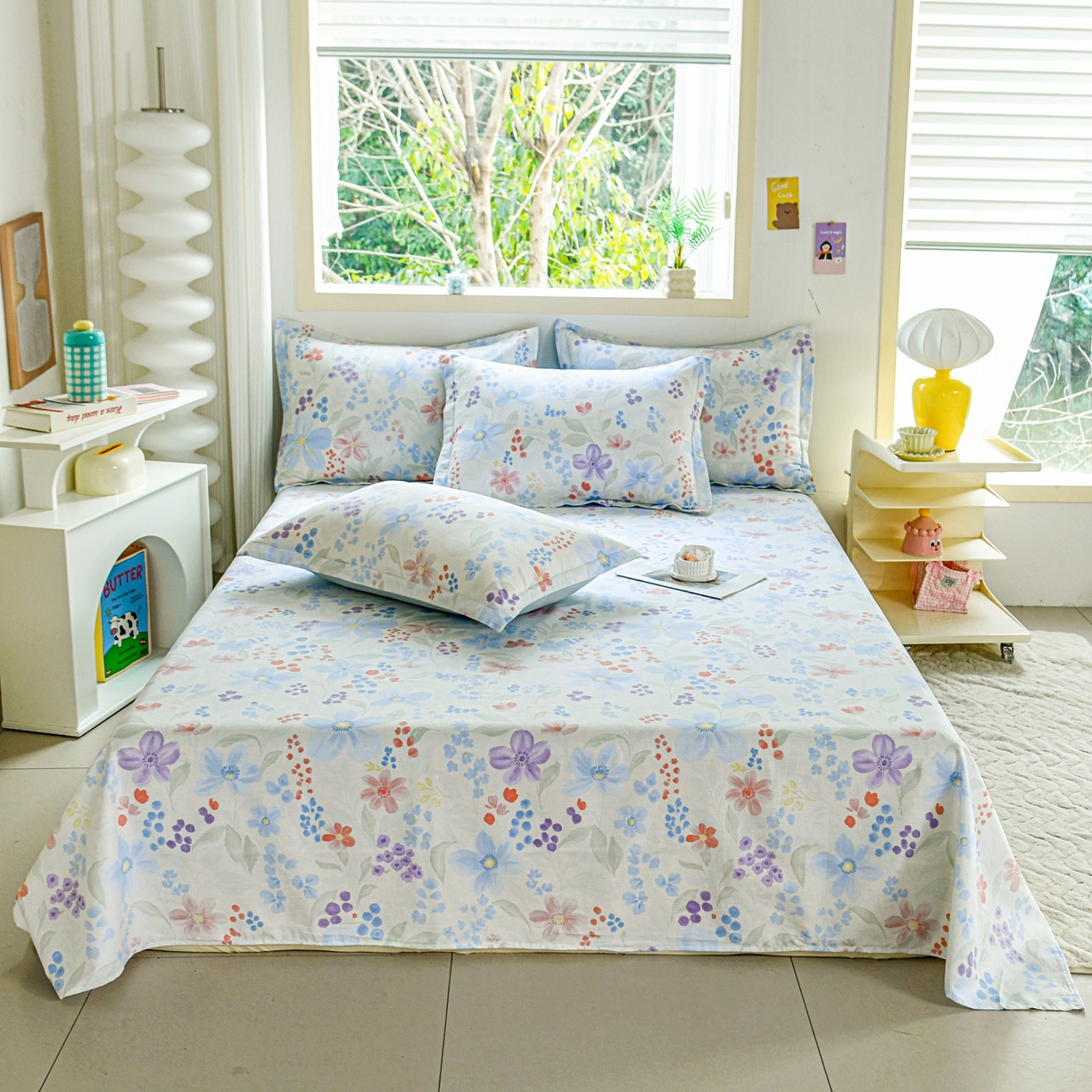 91家纺网 家纺一手货源 找家纺 （总）缘舒家纺 2026新款全棉纯棉印花单床单床单单件