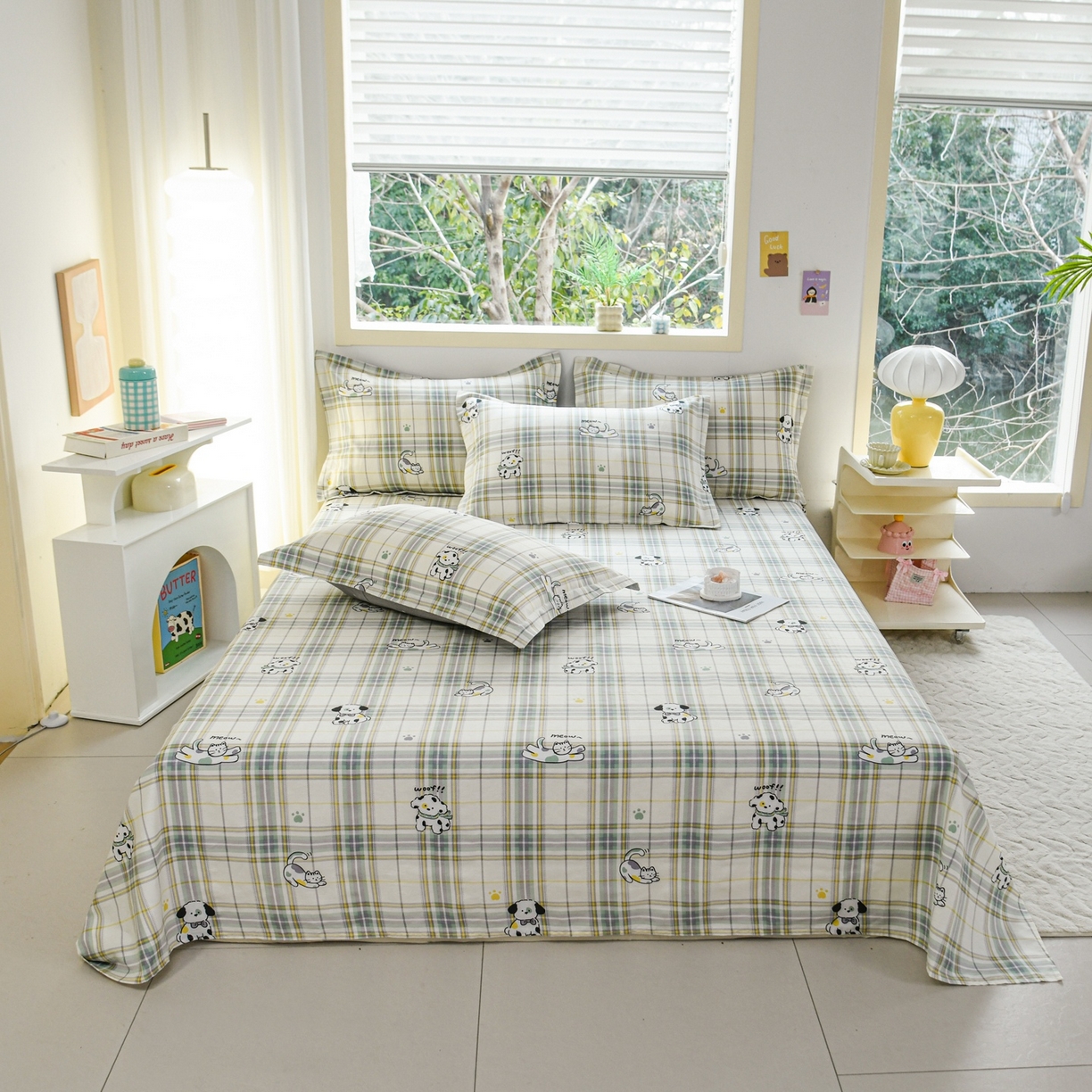 91家纺网 家纺一手货源 找家纺 （总）缘舒家纺 2026新款全棉纯棉印花单床单床单单件