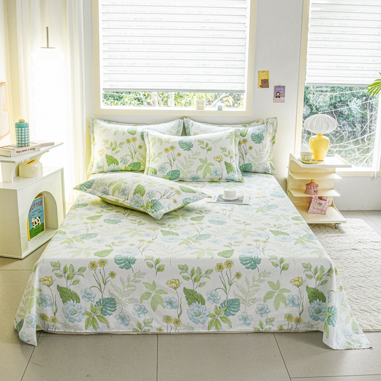 91家纺网 家纺一手货源 找家纺 （总）缘舒家纺 2026新款全棉纯棉印花单床单床单单件