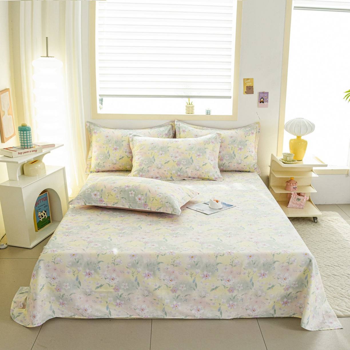 缘舒家纺 2026新款全棉纯棉印花单床单床单单件 风堇