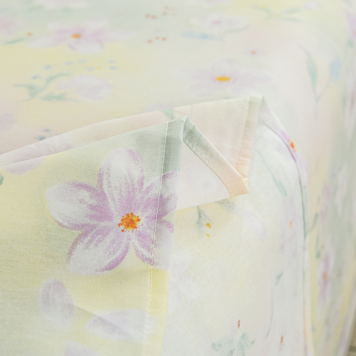 91家纺网 家纺一手货源 找家纺 缘舒家纺 2026新款全棉纯棉印花单床单床单单件 风堇