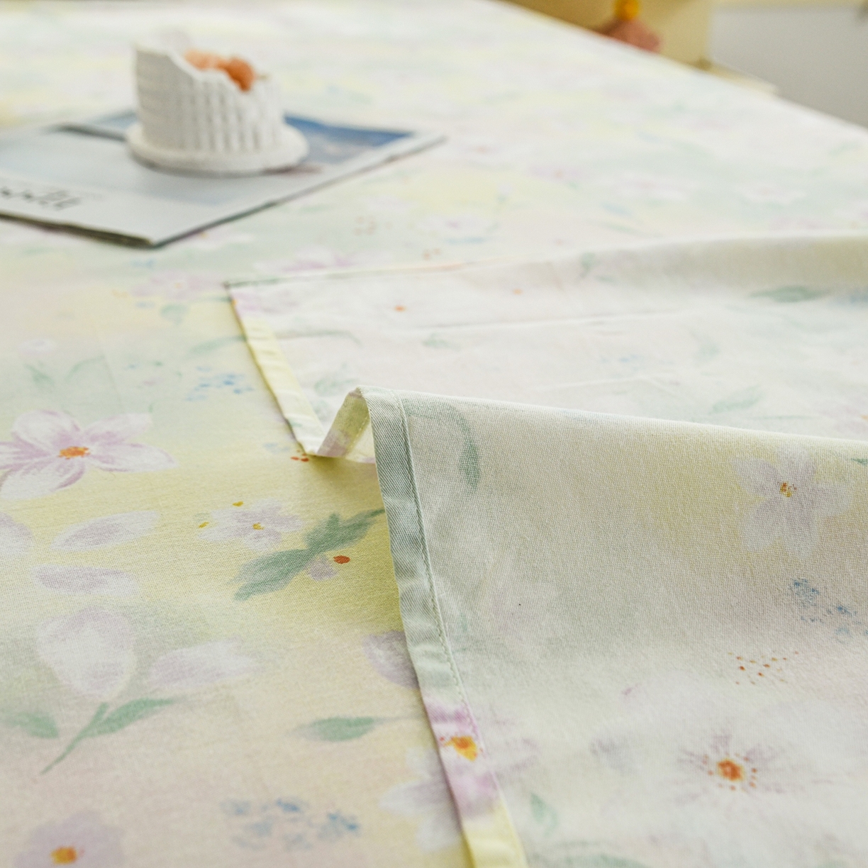 91家纺网 家纺一手货源 找家纺 缘舒家纺 2026新款全棉纯棉印花单床单床单单件 风堇