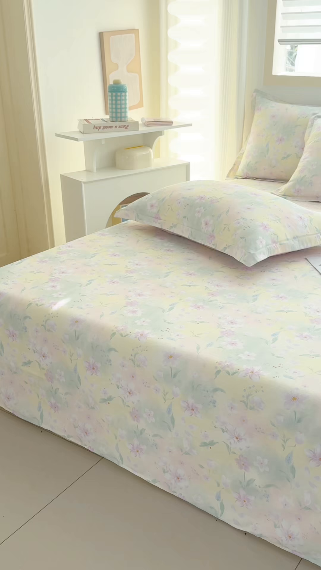 91家纺网 家纺一手货源 找家纺 缘舒家纺 2026新款全棉纯棉印花单床单床单单件 风堇