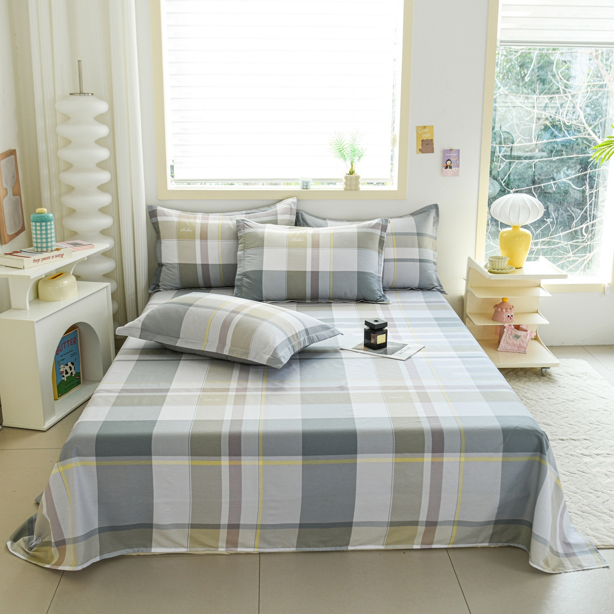 缘舒家纺 2026新款全棉纯棉印花单床单床单单件 格韵