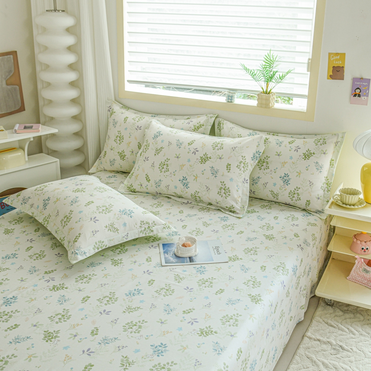 91家纺网 家纺一手货源 找家纺 缘舒家纺 2026新款全棉纯棉印花单床单床单单件 花丛小艺