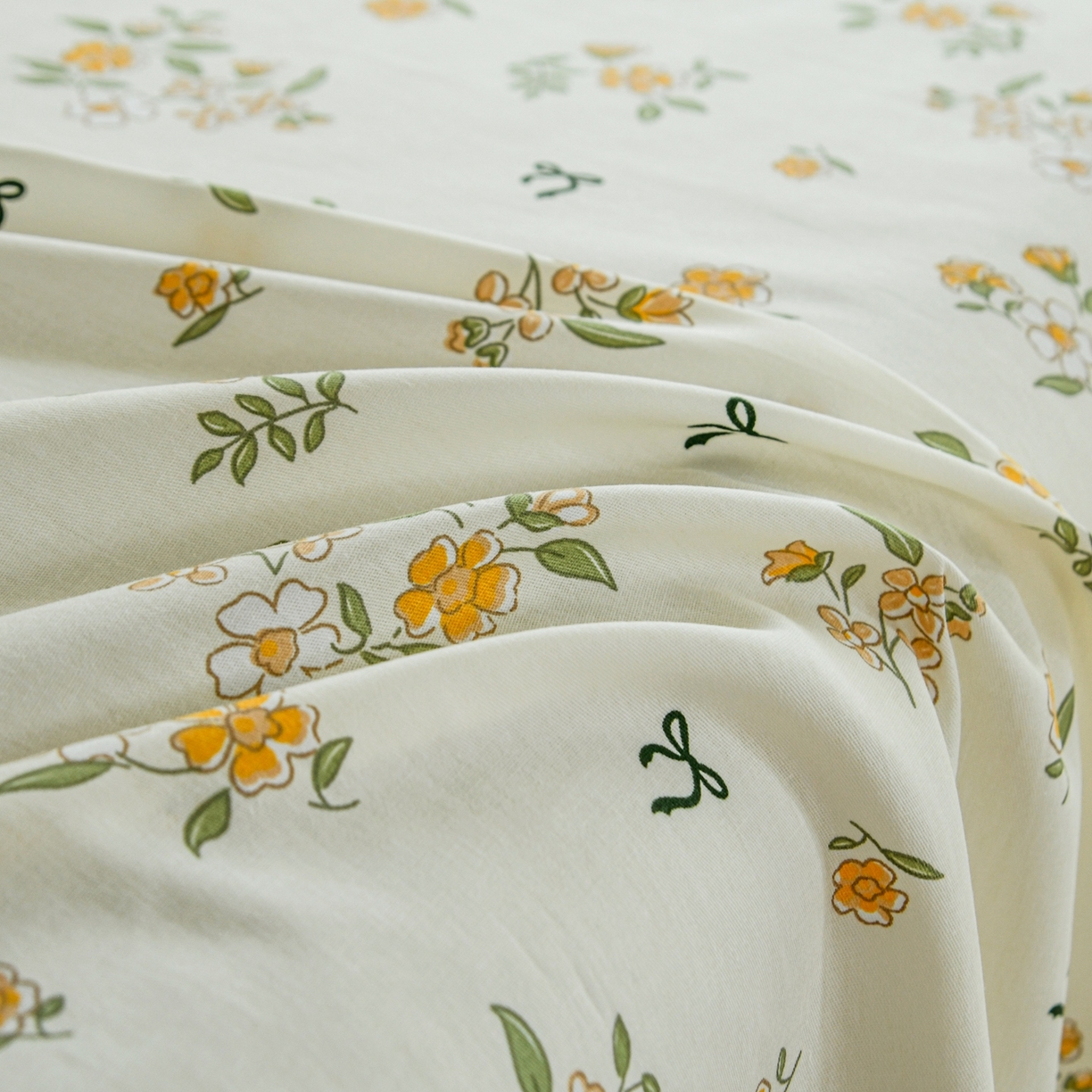 91家纺网 家纺一手货源 找家纺 缘舒家纺 2026新款全棉纯棉印花单床单床单单件 花叙