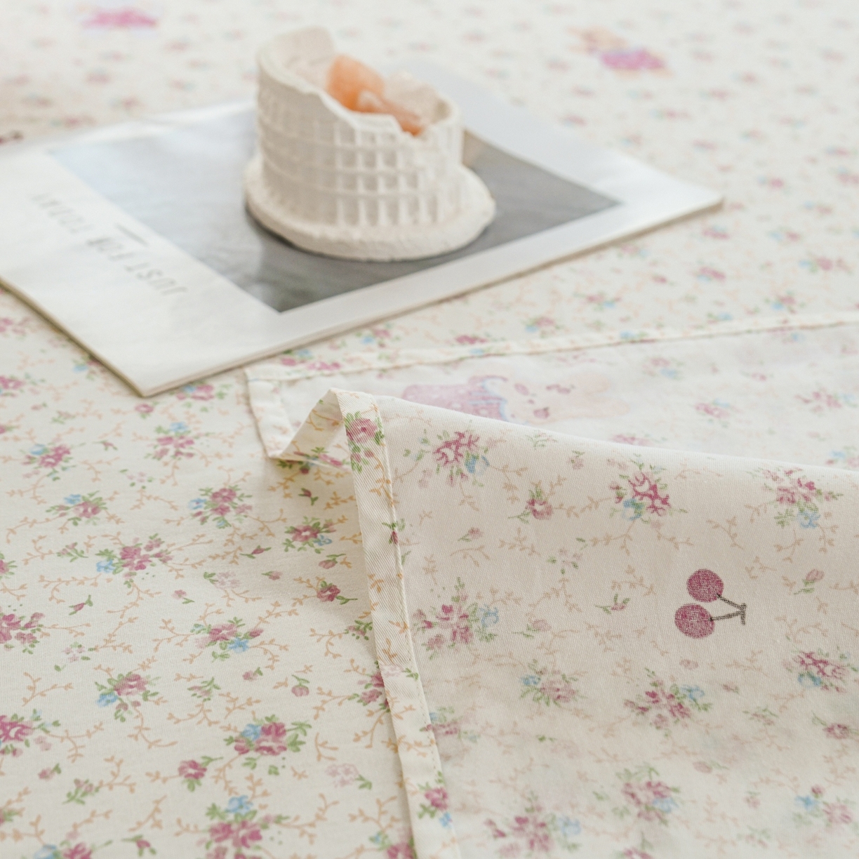 91家纺网 家纺一手货源 找家纺 缘舒家纺 2026新款全棉纯棉印花单床单床单单件 花寻觅兔-卡通类