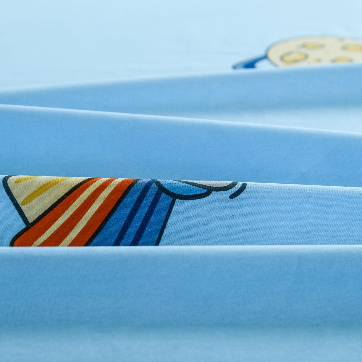 91家纺网 家纺一手货源 找家纺 缘舒家纺 2026新款全棉纯棉印花单床单床单单件 卡通类-太空奇遇-大板