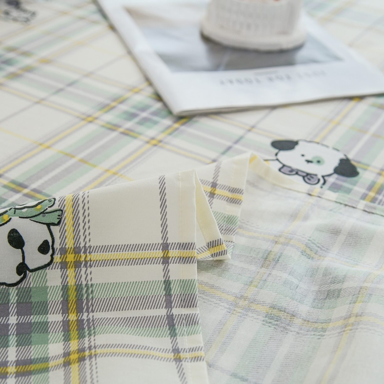 91家纺网 家纺一手货源 找家纺 缘舒家纺 2026新款全棉纯棉印花单床单床单单件 酷乐爱宠