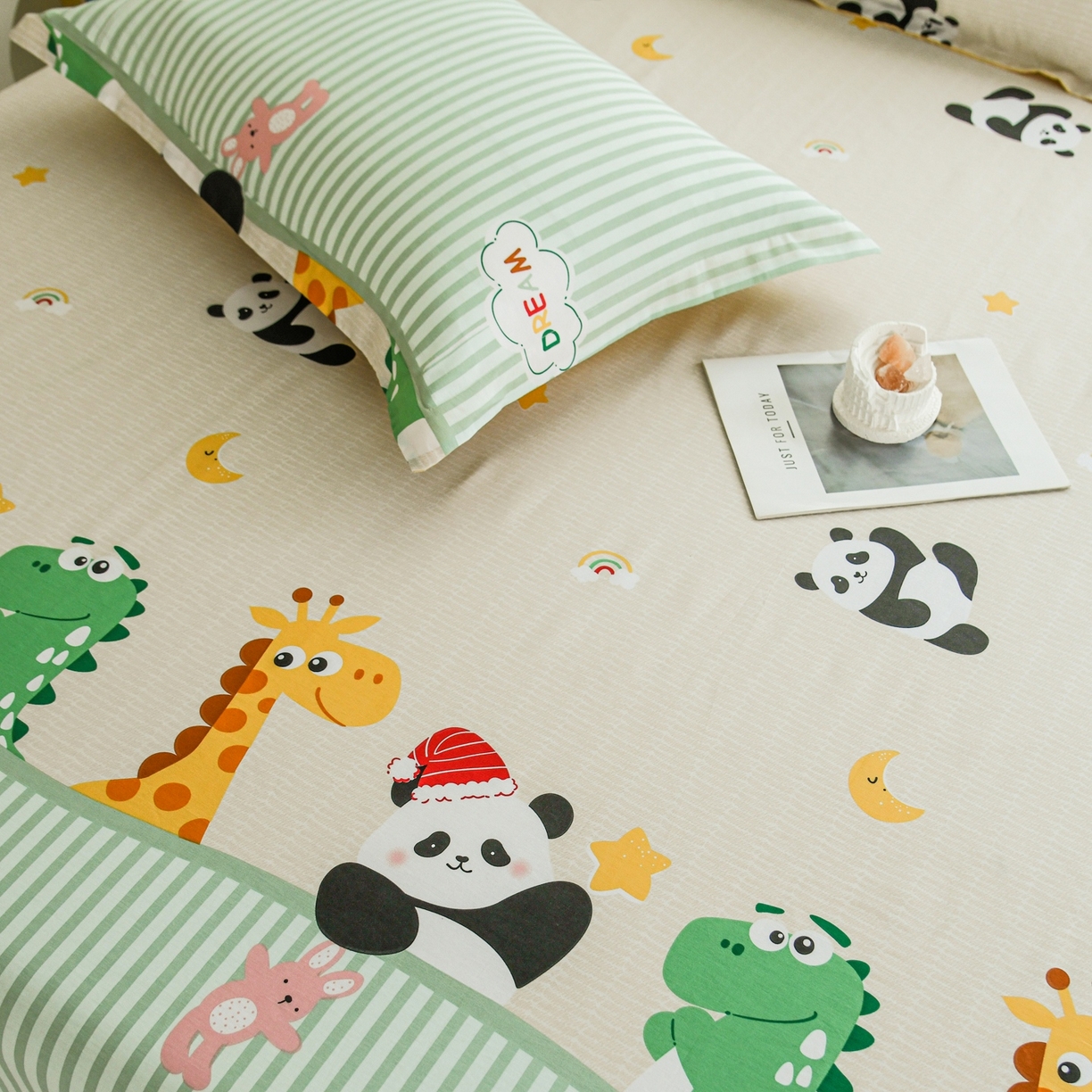 91家纺网 家纺一手货源 找家纺 缘舒家纺 2026新款全棉纯棉印花单床单床单单件 萌宠乐园