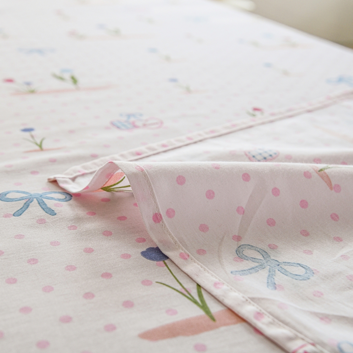 91家纺网 家纺一手货源 找家纺 缘舒家纺 2026新款全棉纯棉印花单床单床单单件 软萌芽芽