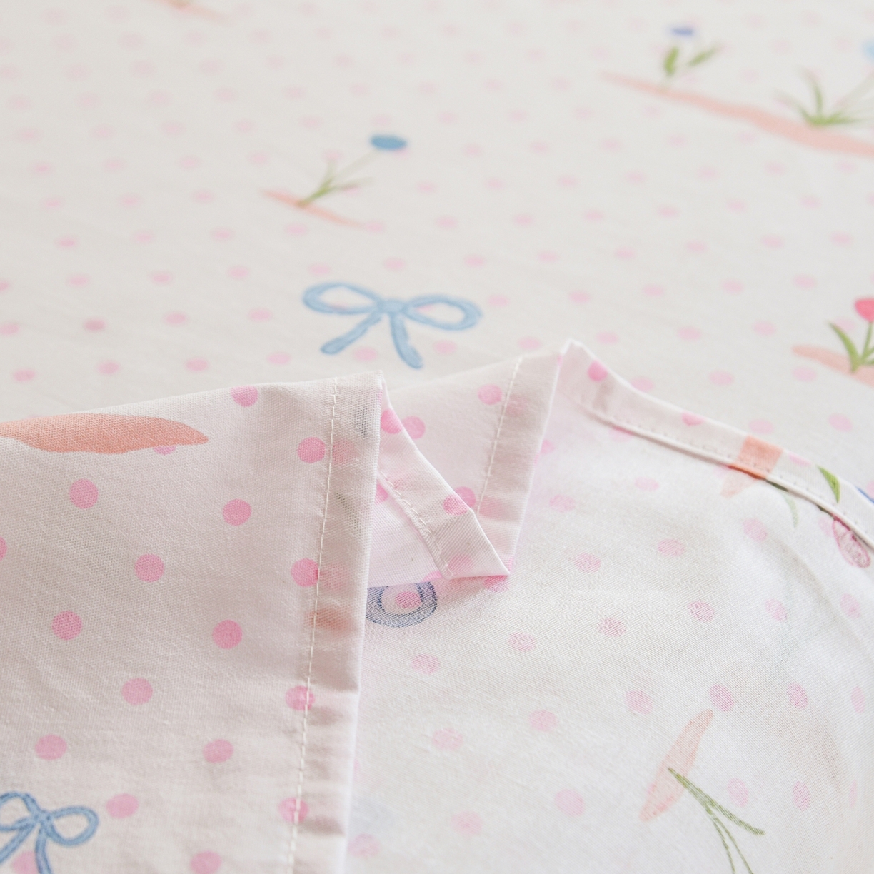 91家纺网 家纺一手货源 找家纺 缘舒家纺 2026新款全棉纯棉印花单床单床单单件 软萌芽芽