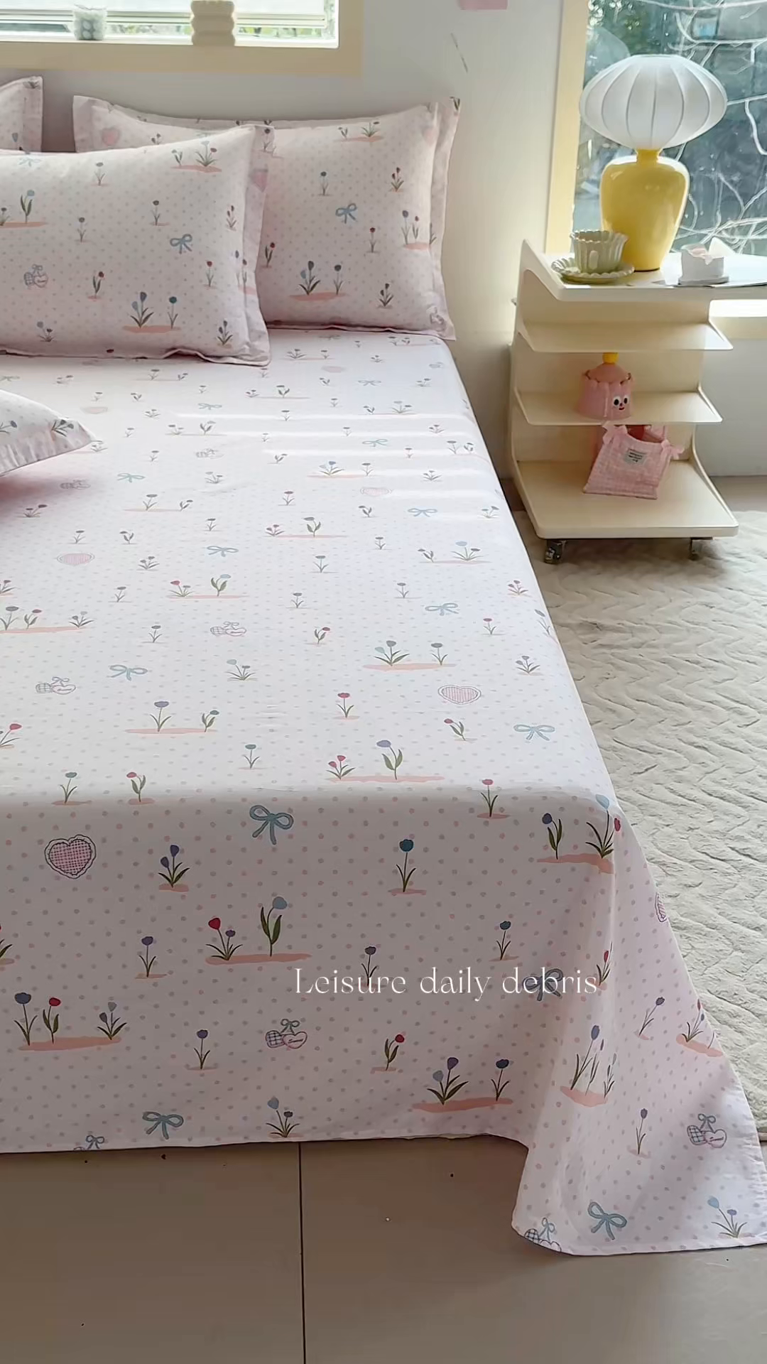 91家纺网 家纺一手货源 找家纺 缘舒家纺 2026新款全棉纯棉印花单床单床单单件 软萌芽芽