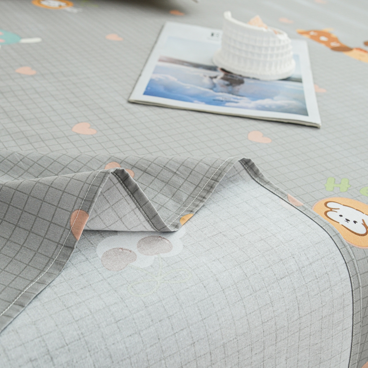 91家纺网 家纺一手货源 找家纺 缘舒家纺 2026新款全棉纯棉印花单床单床单单件 甜梦