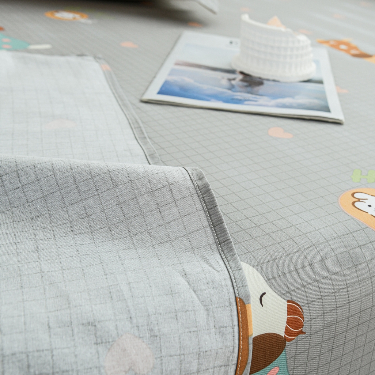 91家纺网 家纺一手货源 找家纺 缘舒家纺 2026新款全棉纯棉印花单床单床单单件 甜梦