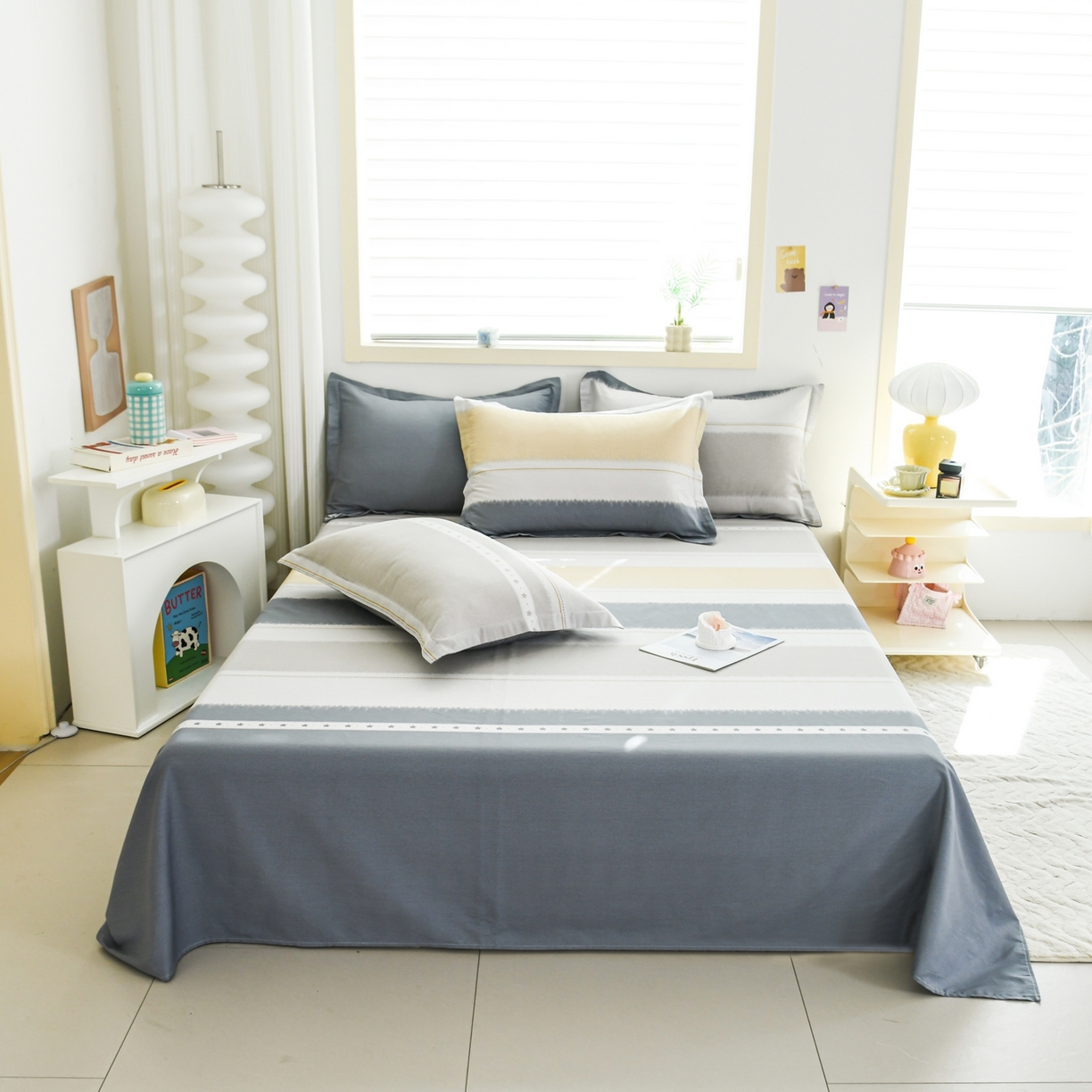 缘舒家纺 2026新款全棉纯棉印花单床单床单单件 星辰大海