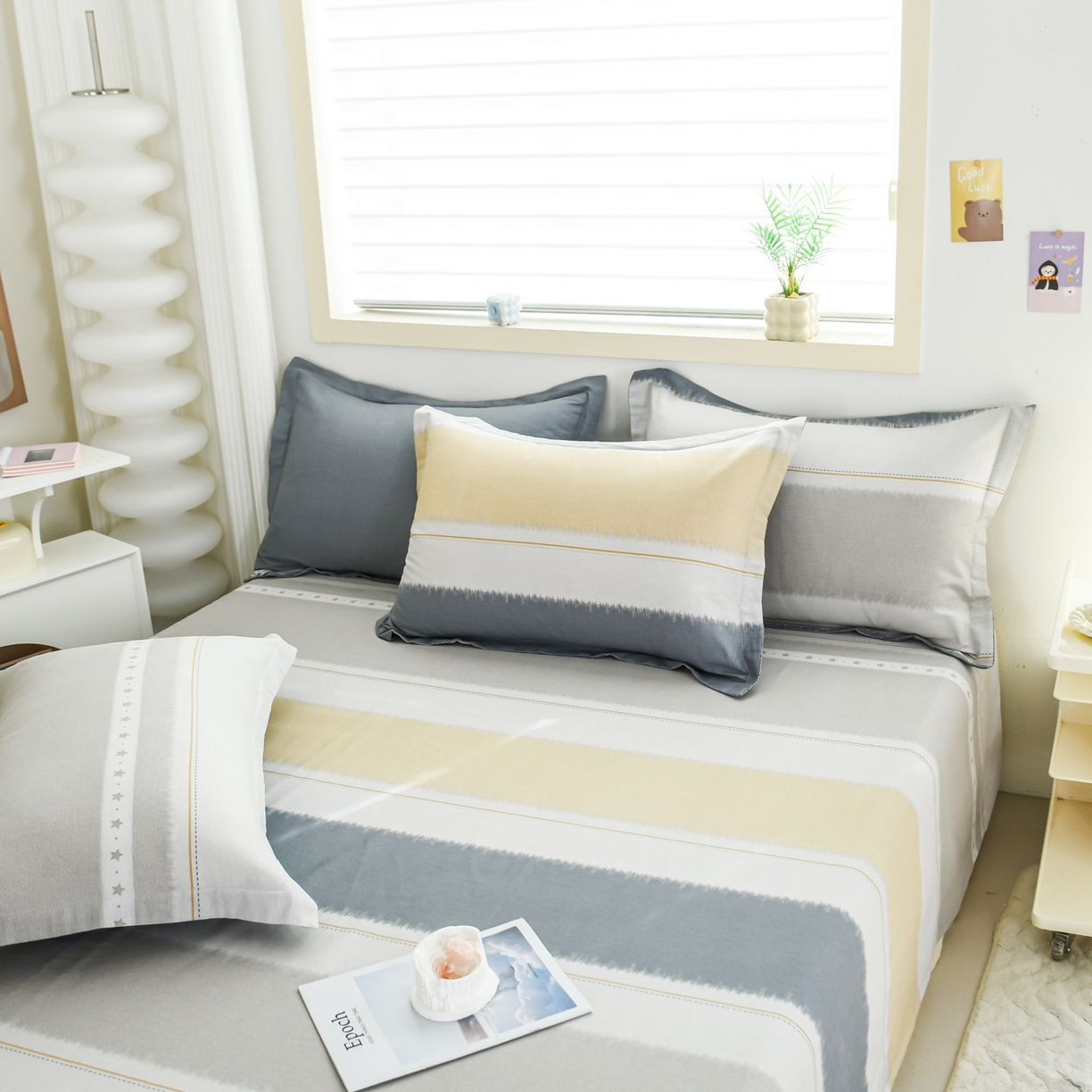 91家纺网 家纺一手货源 找家纺 缘舒家纺 2026新款全棉纯棉印花单床单床单单件 星辰大海