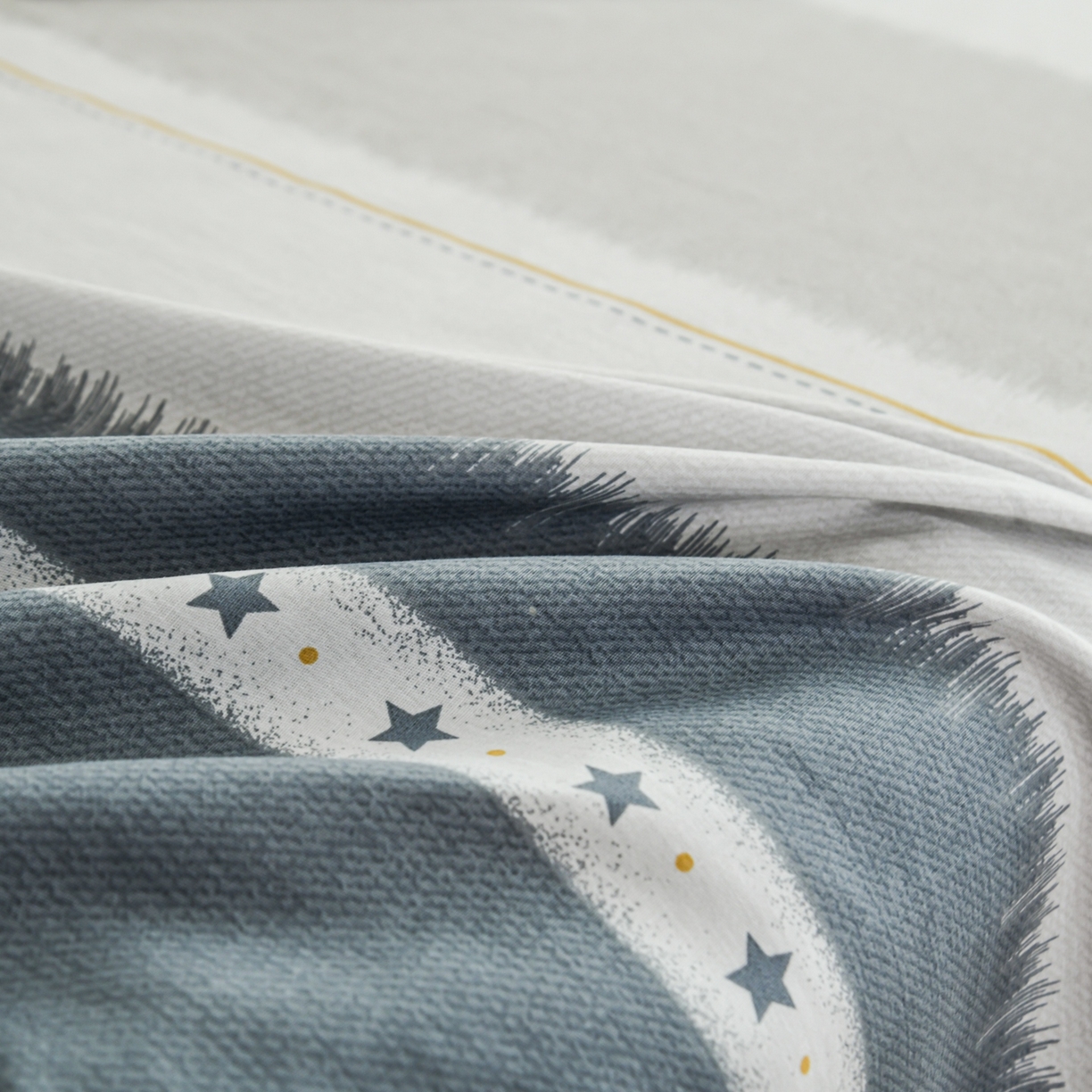 91家纺网 家纺一手货源 找家纺 缘舒家纺 2026新款全棉纯棉印花单床单床单单件 星辰大海