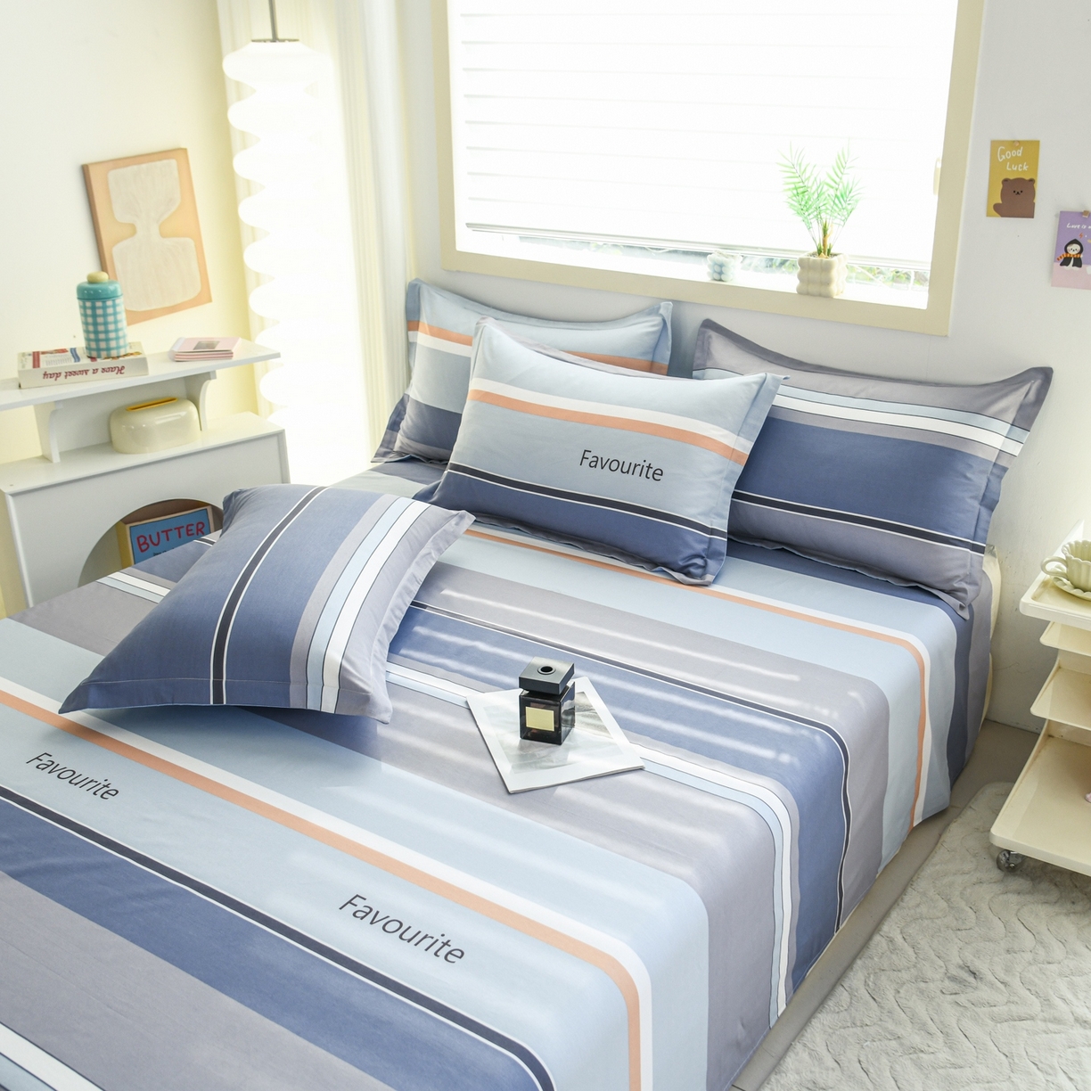 91家纺网 家纺一手货源 找家纺 缘舒家纺 2026新款全棉纯棉印花单床单床单单件 序章