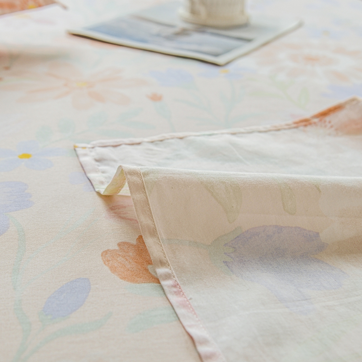 91家纺网 家纺一手货源 找家纺 缘舒家纺 2026新款全棉纯棉印花单床单床单单件 妍染