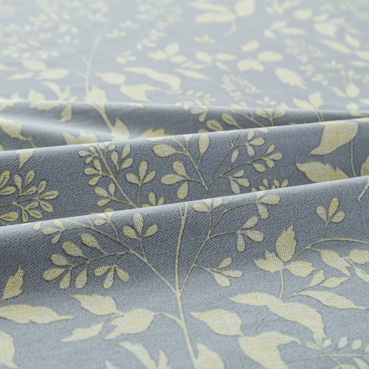 91家纺网 家纺一手货源 找家纺 缘舒家纺 2026新款全棉纯棉印花单床单床单单件 叶韵-灰