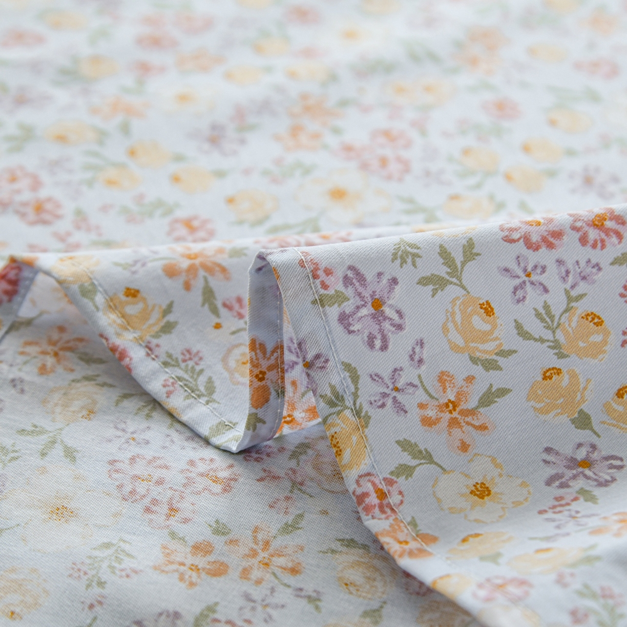 91家纺网 家纺一手货源 找家纺 缘舒家纺 2026新款全棉纯棉印花单床单床单单件 樱芝