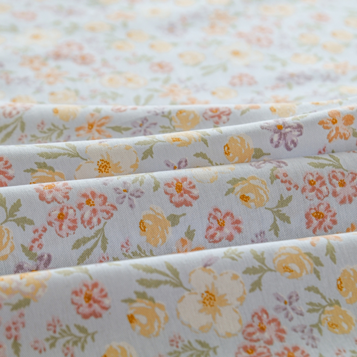 91家纺网 家纺一手货源 找家纺 缘舒家纺 2026新款全棉纯棉印花单床单床单单件 樱芝