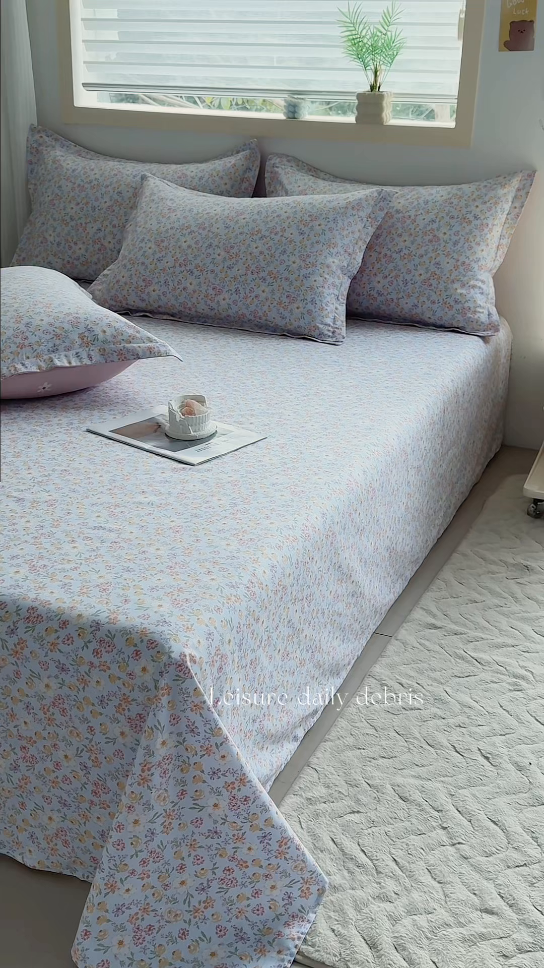 91家纺网 家纺一手货源 找家纺 缘舒家纺 2026新款全棉纯棉印花单床单床单单件 樱芝