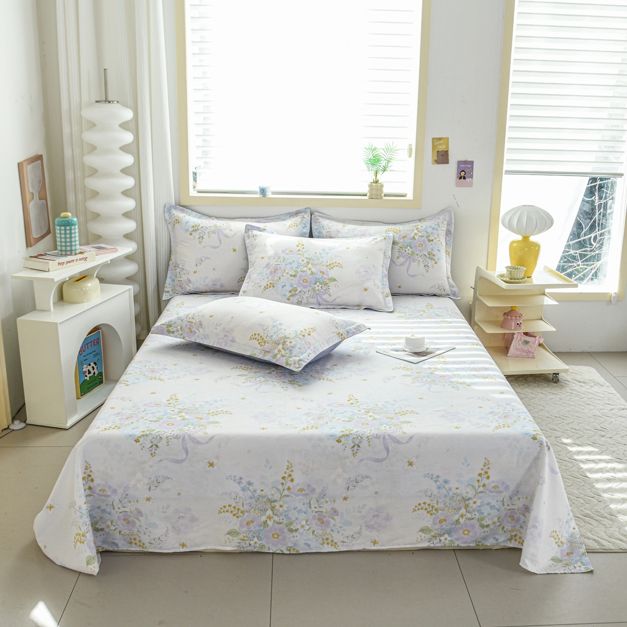 缘舒家纺 2026新款全棉纯棉印花单床单床单单件 悠悠仙境