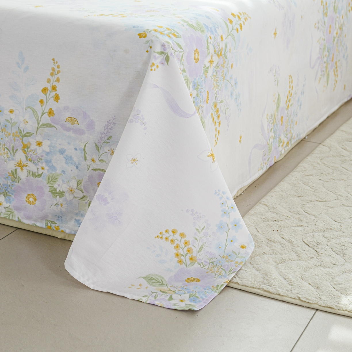 91家纺网 家纺一手货源 找家纺 缘舒家纺 2026新款全棉纯棉印花单床单床单单件 悠悠仙境