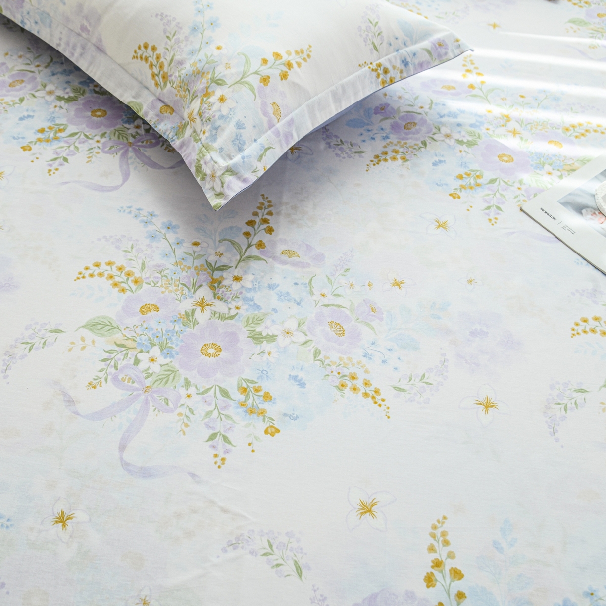 91家纺网 家纺一手货源 找家纺 缘舒家纺 2026新款全棉纯棉印花单床单床单单件 悠悠仙境