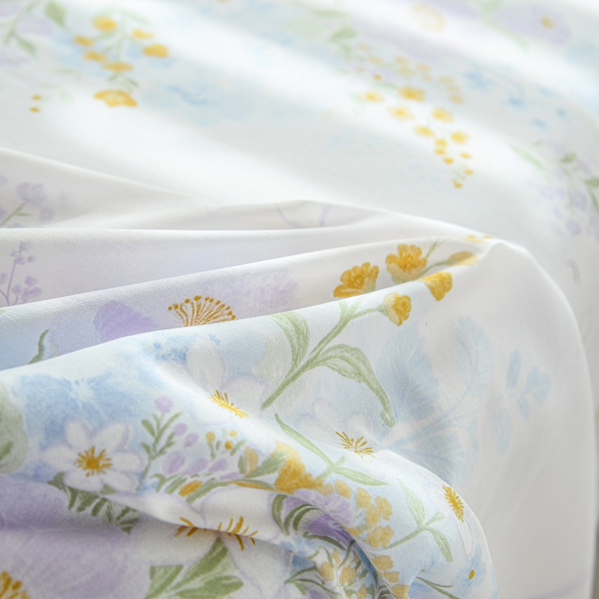 91家纺网 家纺一手货源 找家纺 缘舒家纺 2026新款全棉纯棉印花单床单床单单件 悠悠仙境