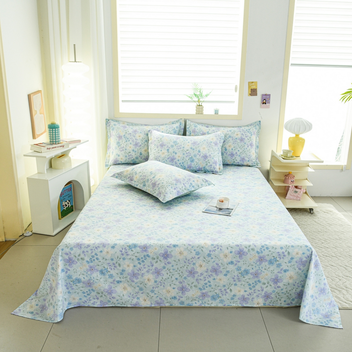 缘舒家纺 2026新款全棉纯棉印花单床单床单单件 月泱