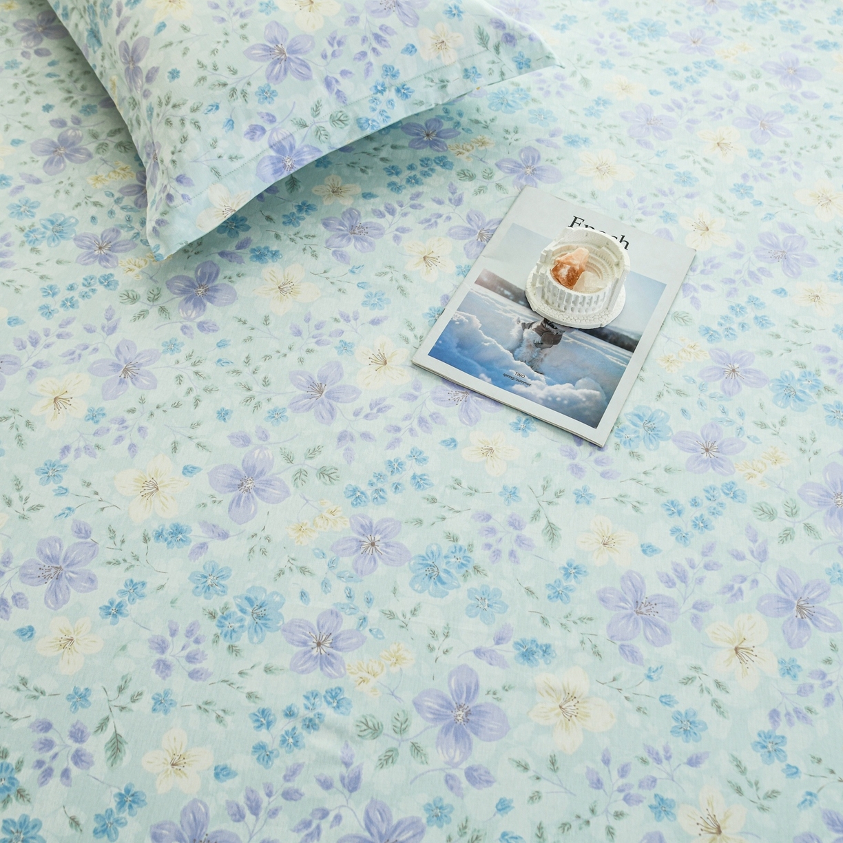 91家纺网 家纺一手货源 找家纺 缘舒家纺 2026新款全棉纯棉印花单床单床单单件 月泱