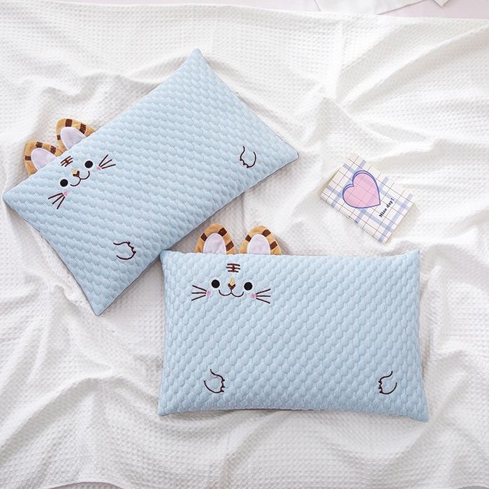 91家纺网 家纺一手货源 找家纺 （总）仁宇枕业 2026新款0-6-12婴幼儿枕头冰爽凉豆豆虎头荞麦枕儿童学生枕头枕芯