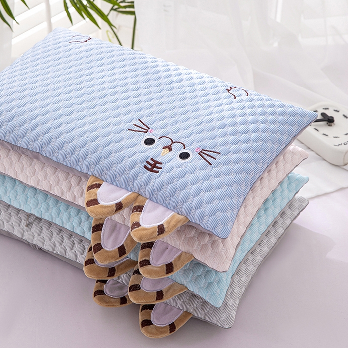 91家纺网 家纺一手货源 找家纺 （总）仁宇枕业 2026新款0-6-12婴幼儿枕头冰爽凉豆豆虎头荞麦枕儿童学生枕头枕芯