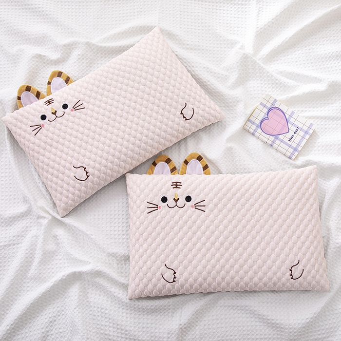 91家纺网 家纺一手货源 找家纺 （总）仁宇枕业 2026新款0-6-12婴幼儿枕头冰爽凉豆豆虎头荞麦枕儿童学生枕头枕芯