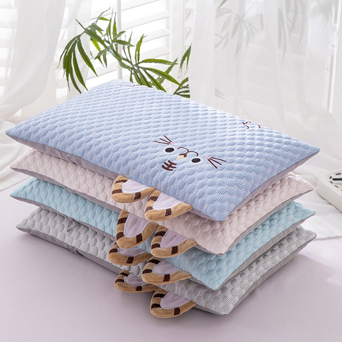（总）仁宇枕业 2026新款0-6-12婴幼儿枕头冰爽凉豆豆虎头荞麦枕儿童学生枕头枕芯