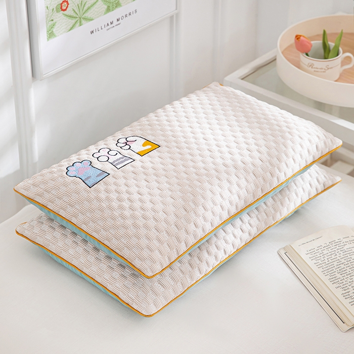 91家纺网 家纺一手货源 找家纺 （总）仁宇枕业 2026新款0-6-12婴幼儿枕头冰爽凉豆豆虎头荞麦枕儿童学生枕头枕芯