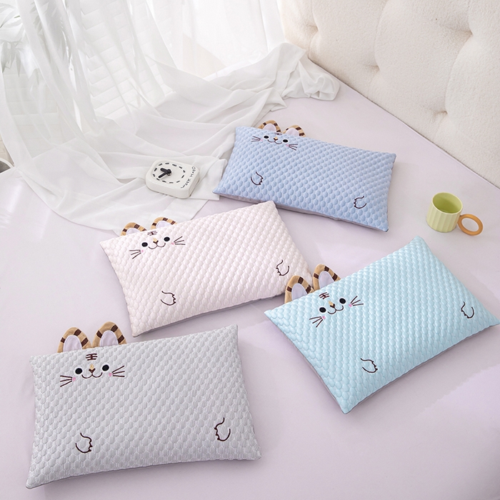 91家纺网 家纺一手货源 找家纺 （总）仁宇枕业 2026新款0-6-12婴幼儿枕头冰爽凉豆豆虎头荞麦枕儿童学生枕头枕芯