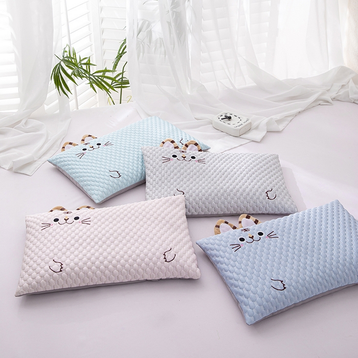 91家纺网 家纺一手货源 找家纺 （总）仁宇枕业 2026新款0-6-12婴幼儿枕头冰爽凉豆豆虎头荞麦枕儿童学生枕头枕芯