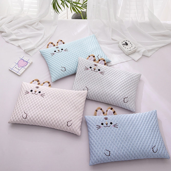 91家纺网 家纺一手货源 找家纺 （总）仁宇枕业 2026新款0-6-12婴幼儿枕头冰爽凉豆豆虎头荞麦枕儿童学生枕头枕芯