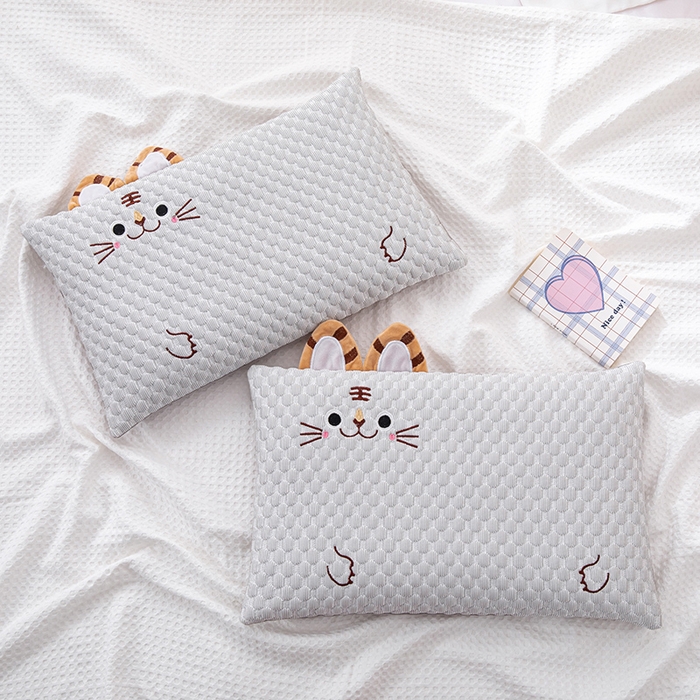 91家纺网 家纺一手货源 找家纺 （总）仁宇枕业 2026新款0-6-12婴幼儿枕头冰爽凉豆豆虎头荞麦枕儿童学生枕头枕芯