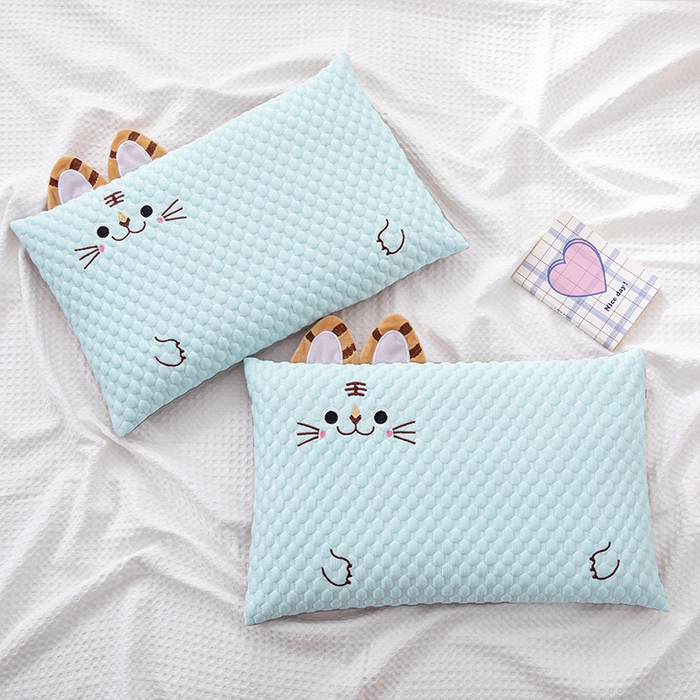 91家纺网 家纺一手货源 找家纺 （总）仁宇枕业 2026新款0-6-12婴幼儿枕头冰爽凉豆豆虎头荞麦枕儿童学生枕头枕芯