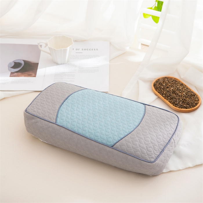 91家纺网 家纺一手货源 找家纺 （总）仁宇枕业 2026新款拼色宫廷夏季冰豆豆凉豆豆荞麦枕枕头枕芯